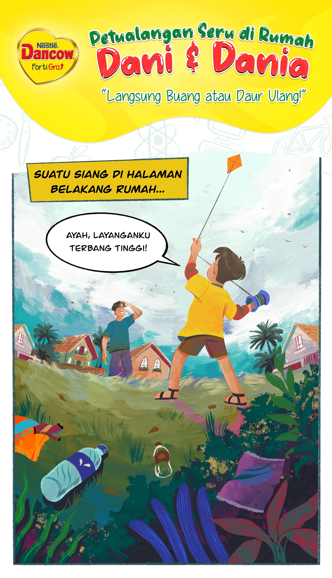  Gambar Komik Langsung Buang atau Daur Ulang! 1
