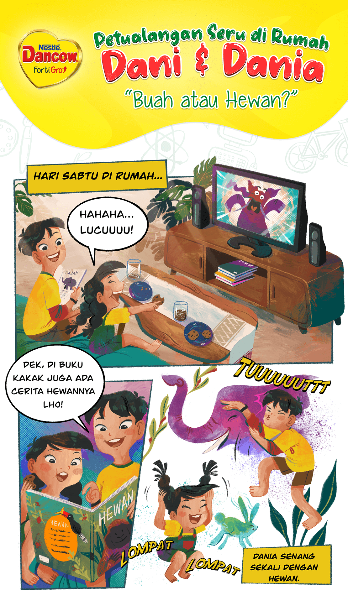 Gambar Komik Buah atau Hewan? 1