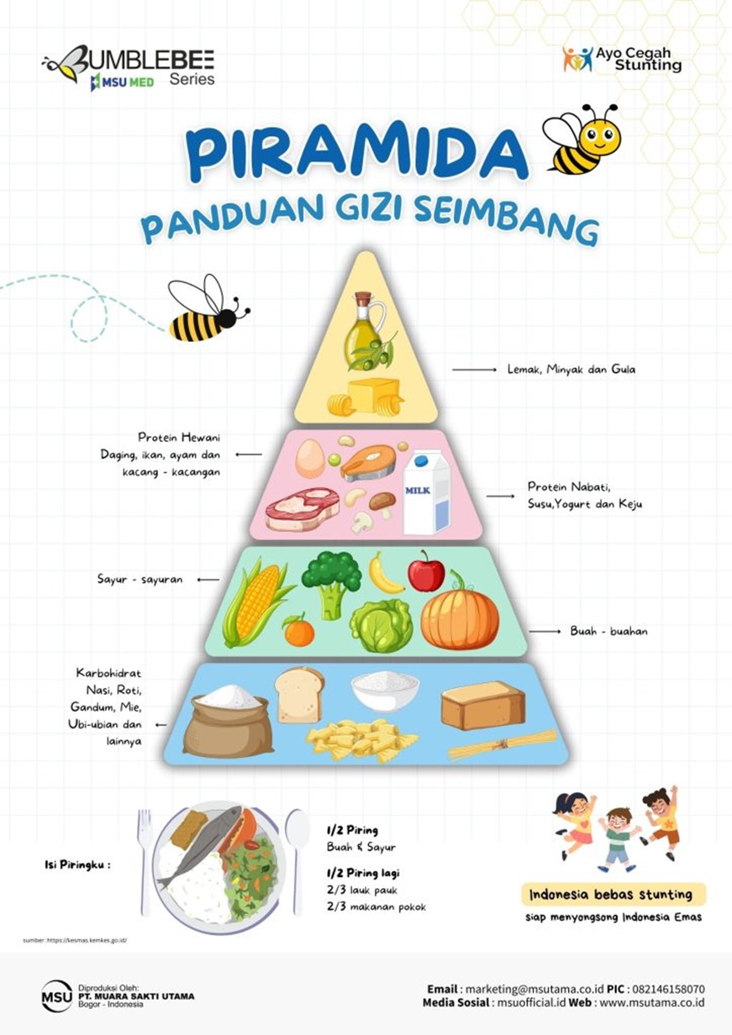 Nutrisi Seimbang untuk Anak pyramid