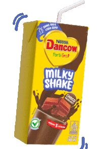 DANCOW FortiGro Milkyshake Choco Hazelnut